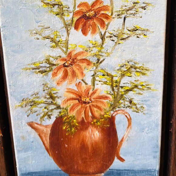 ❌SOLD❌VTG Signed oil painting still life - Picture 9 of 12